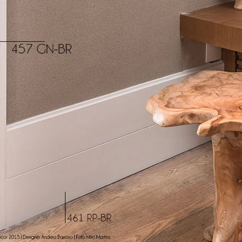 Textura do piso Rodape Eucafloor 7cm MDF Coordenado da marca Eucafloor